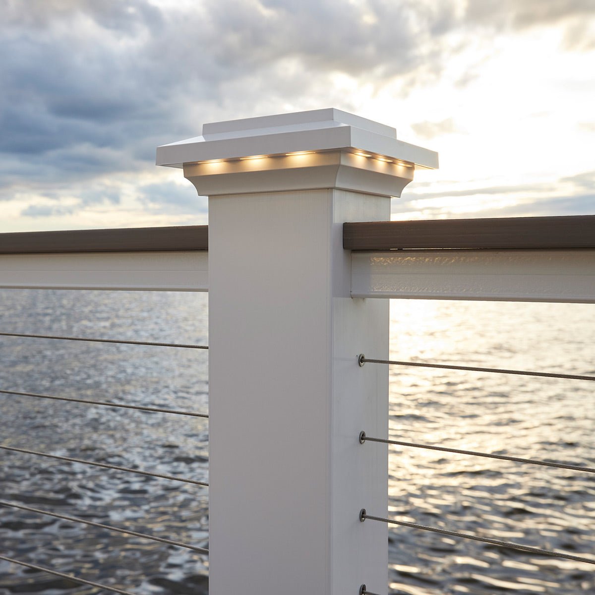 Timbertech Lighted Cap TimberTech® LED Lighted Island Cap – Advantage Lumber