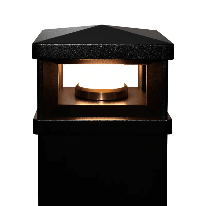 Timbertech Lighted Cap TimberTech Lantern Post Cap Light – 4-Inch LED Design - Advantage Lumber