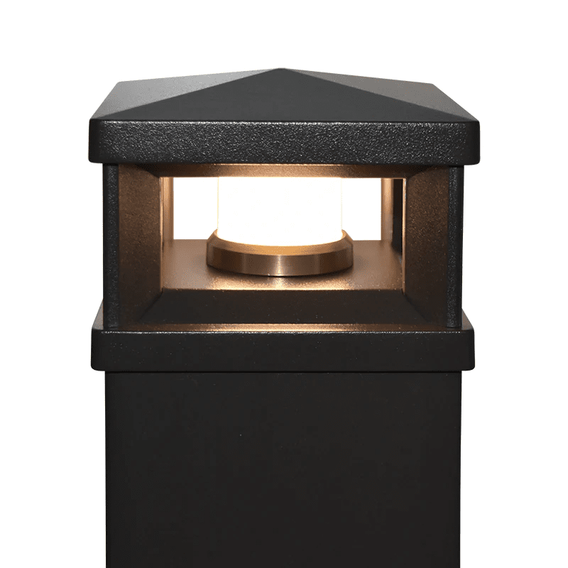 Timbertech Lighted Cap TimberTech Lantern Post Cap Light – 4-Inch LED Design - Advantage Lumber