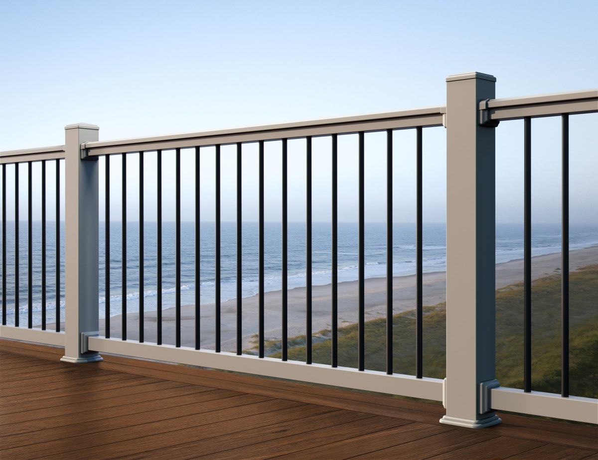 TimberTech® Reliance Rail Core Round Aluminum Baluster Rail Kit (Level) - Advantage Lumber