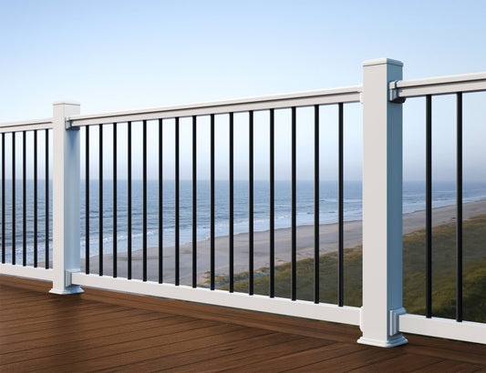 TimberTech® Reliance Rail Core Round Aluminum Baluster Rail Kit (Level) - Advantage Lumber
