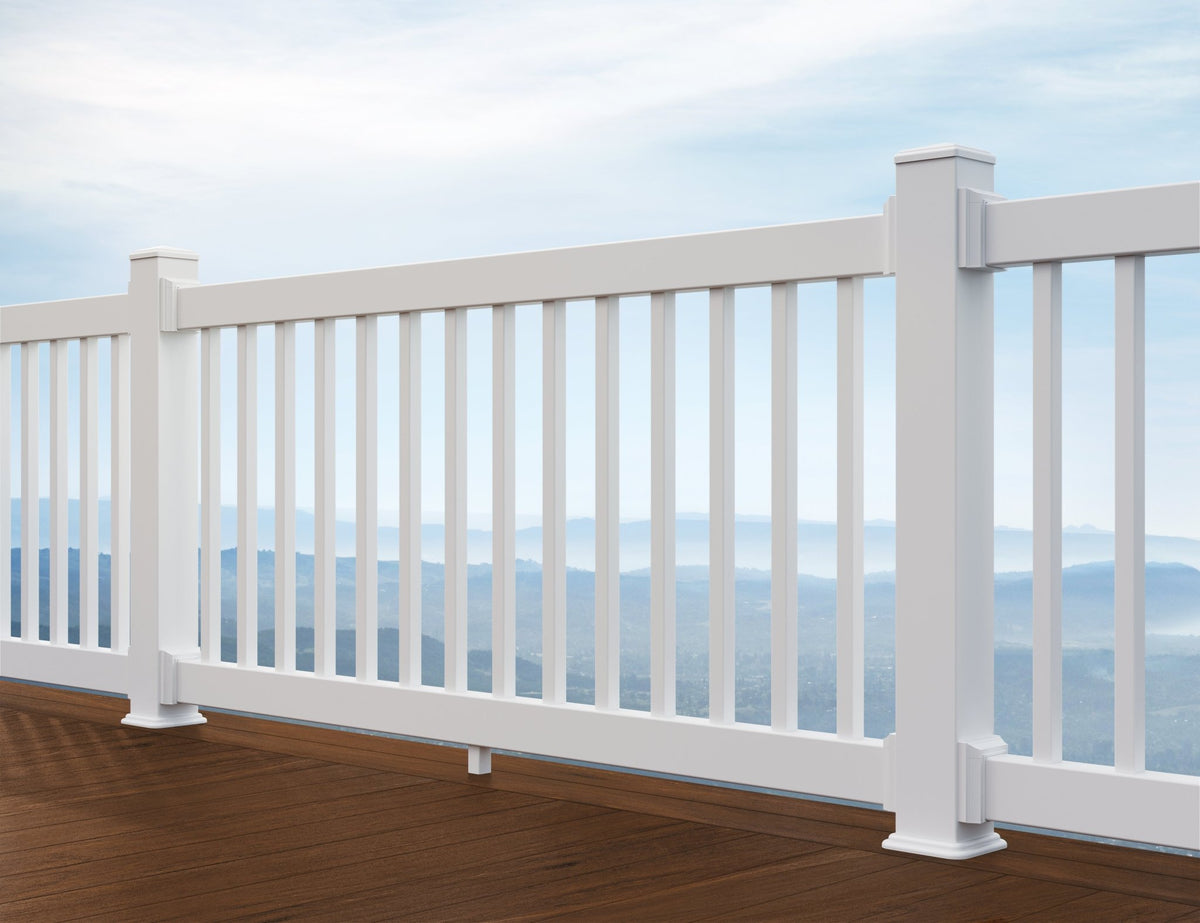 TimberTech® Reliance Rail Core Square Vinyl Blauster Rail Kit (Level) - Advantage Lumber