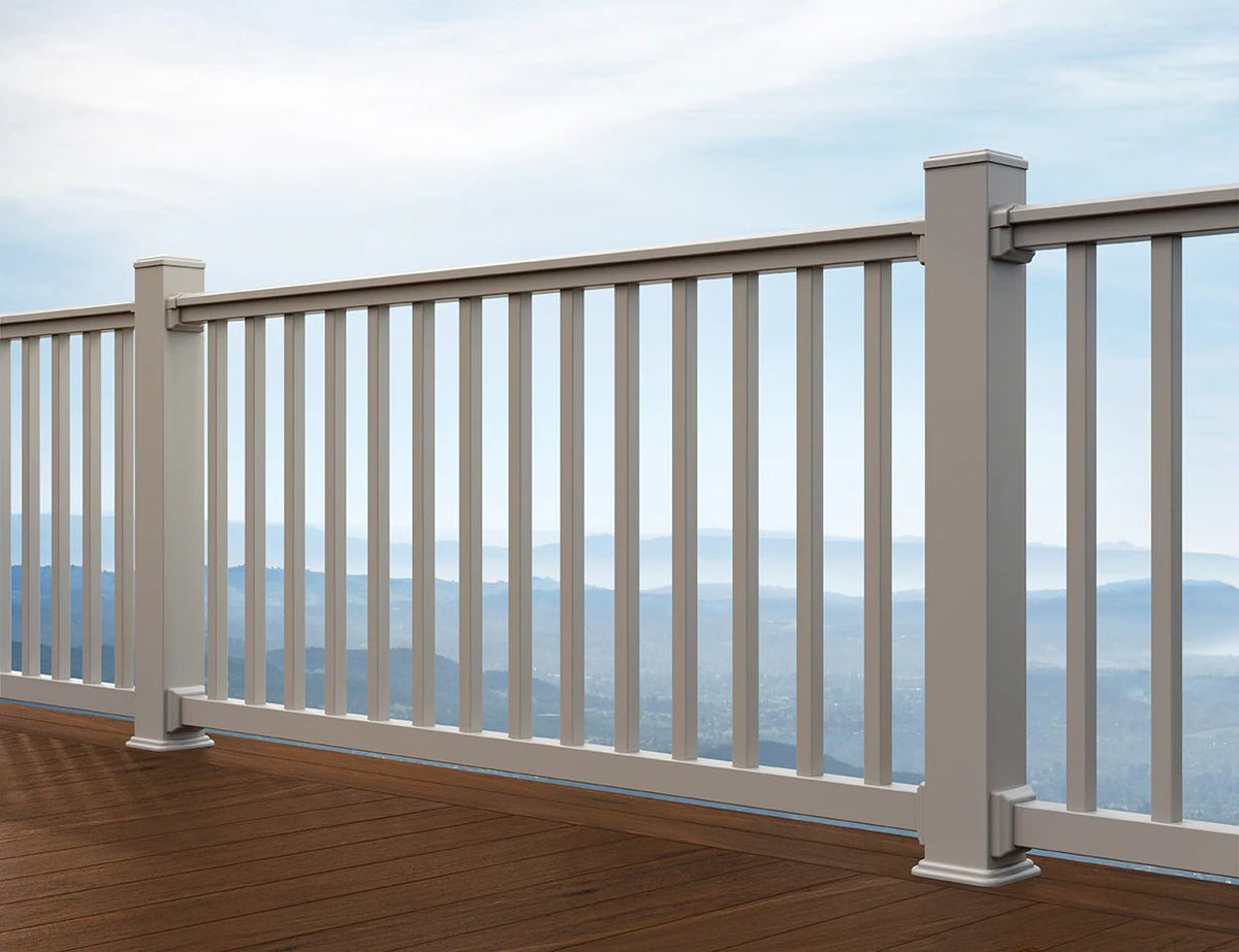 TimberTech® Reliance Rail Contour Square Vinyl Blauster Rail Kit (Level) - Advantage Lumber