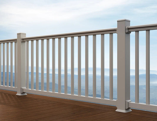 TimberTech® Reliance Rail Contour Square Vinyl Blauster Rail Kit (Level) - Advantage Lumber