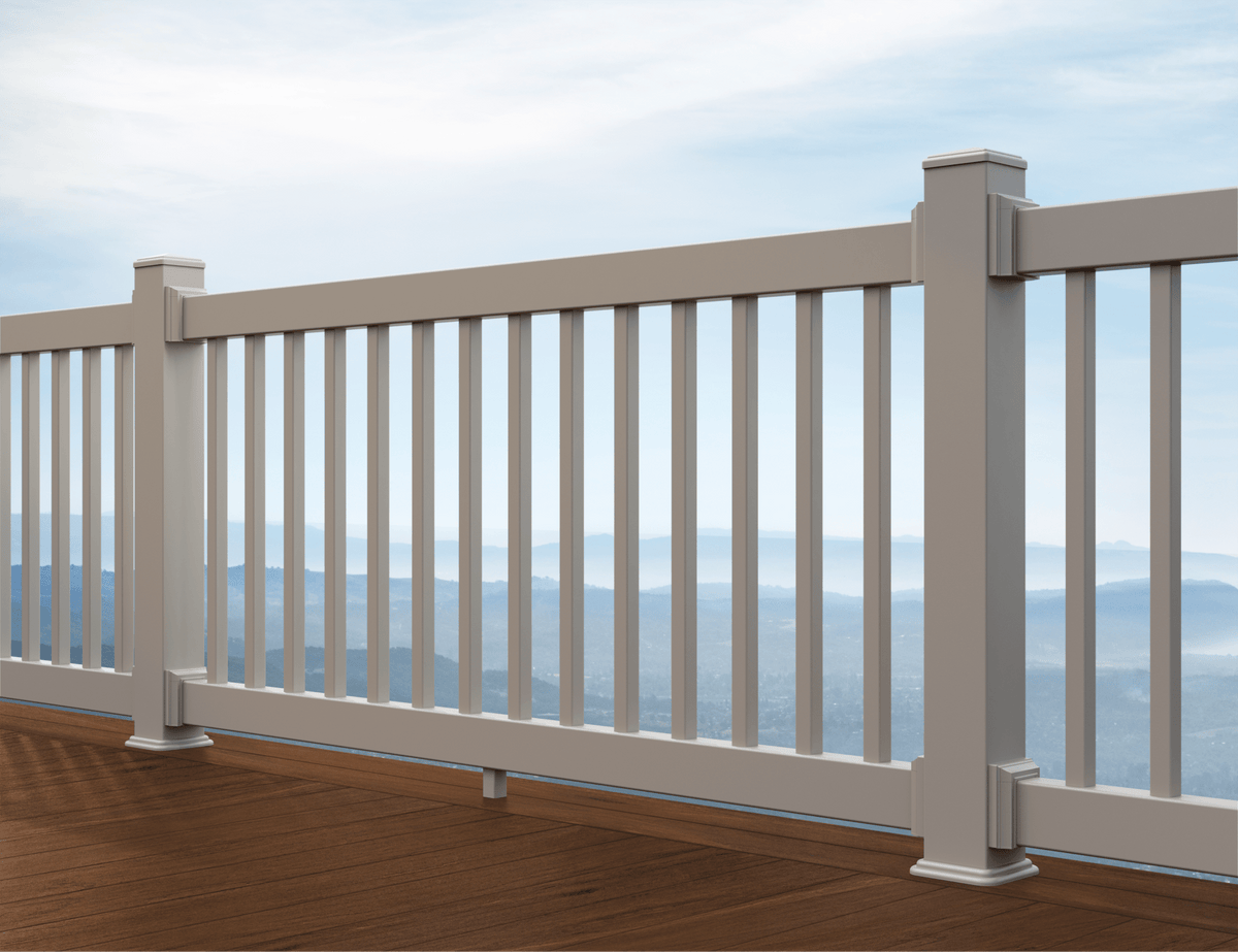 TimberTech® Reliance Rail Core Square Vinyl Blauster Rail Kit (Level) - Advantage Lumber