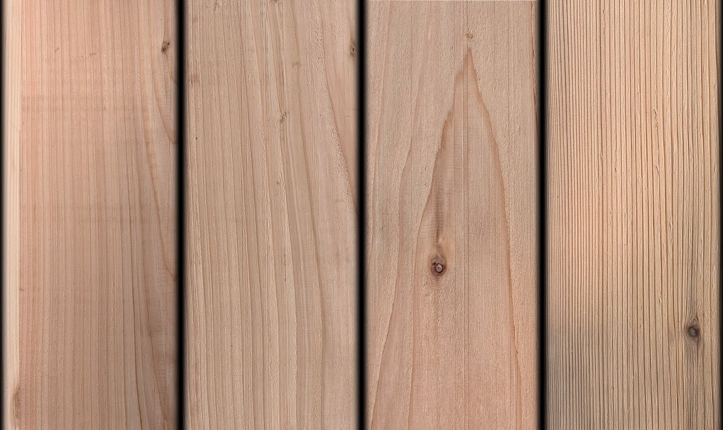 1x4 Western Red Cedar - Select - V-Joint T&G/KD