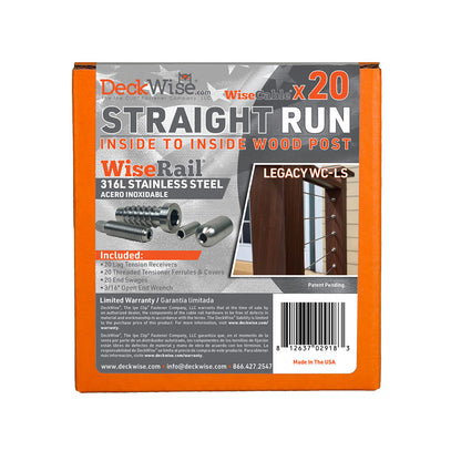 WiseRail® Legacy Cable Railing Fitting Kit