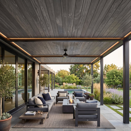5/4x6 Gray Accoya 45° V-Groove