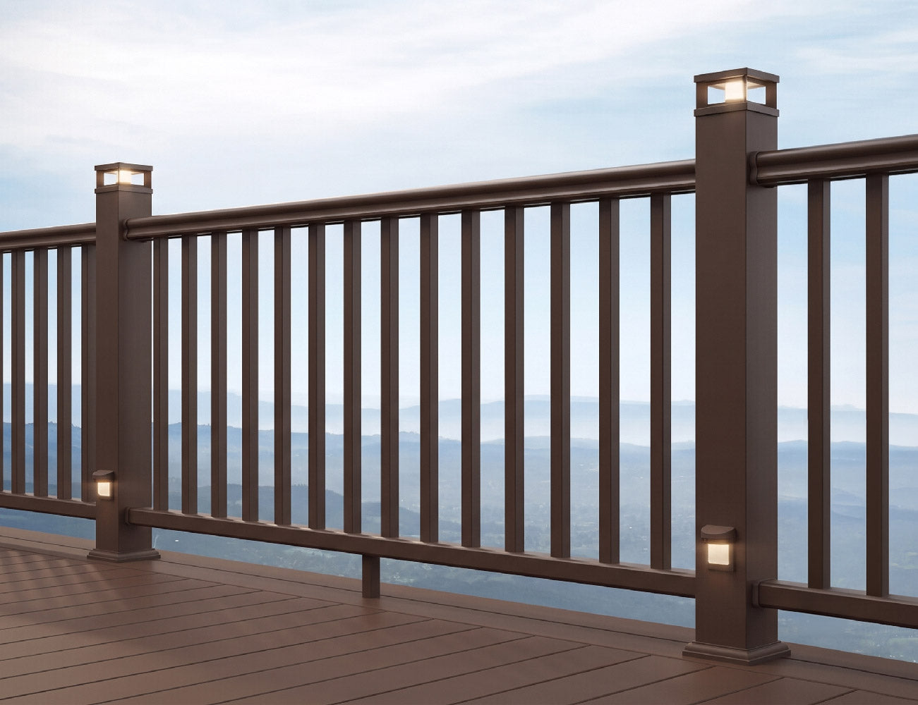 TimberTech® Advantage Rail Round Aluminum Baluster Kit (Level)