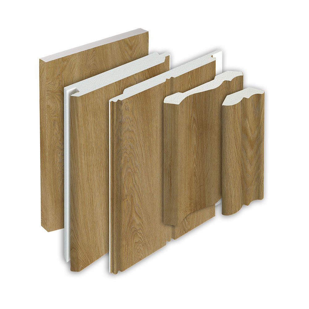 カナダWT Pre-cut Sunlit Meadow AZEK® PVC Alpine Collection Trim, Sunlit Maple - Advantage Lumber