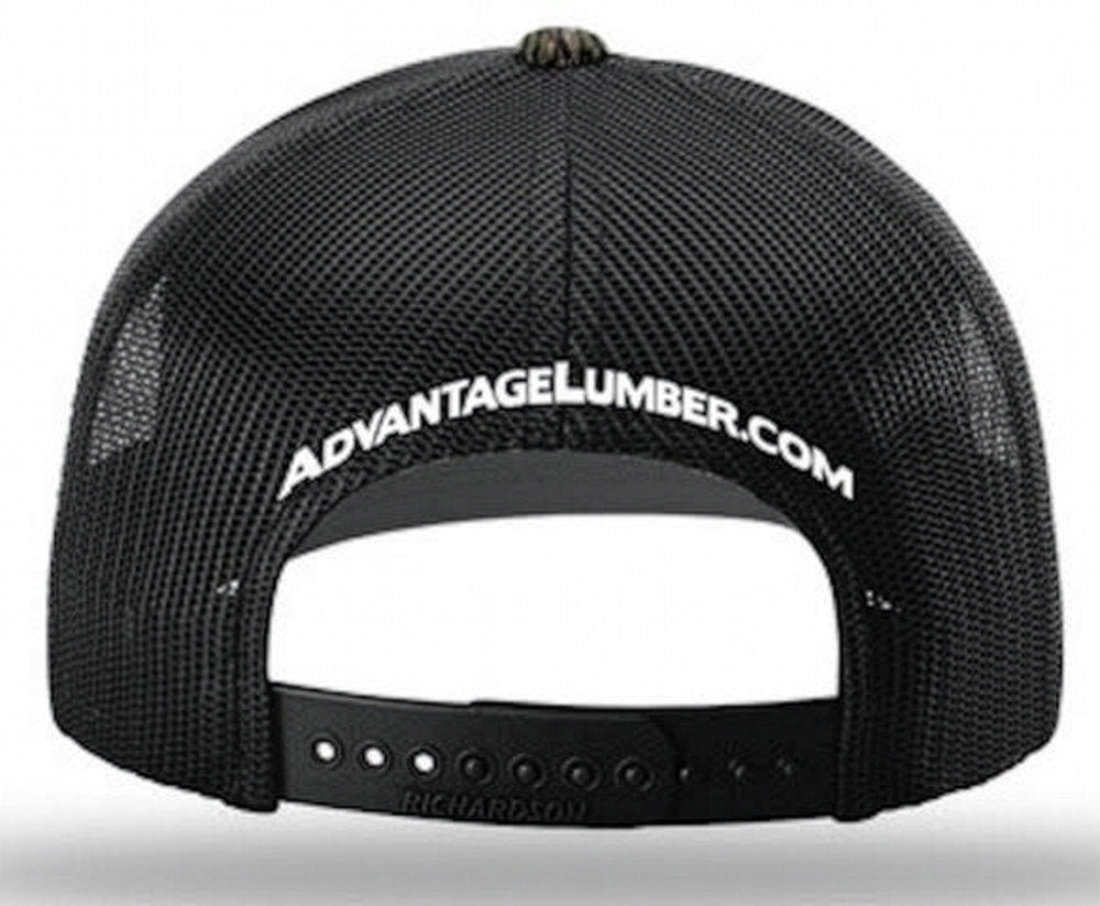 AdvantageLumber.com® Black Trucker Hat – Snapback Edition
