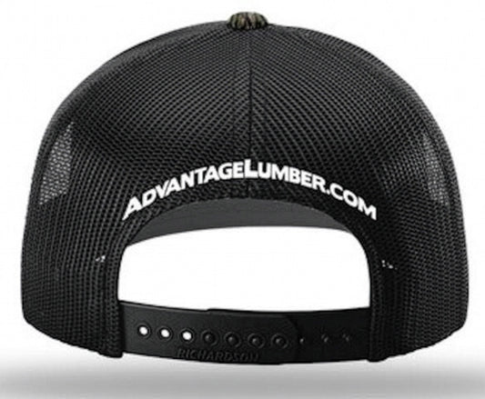 AdvantageLumber.com® Black Trucker Hat – Snapback Edition