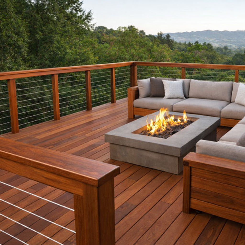 Large Rail Cap 2x6 Random Length Cumaru - B Grade (Approx. Finished Size: 1-29/64" x 5-1/8" x 7'min-18'max)