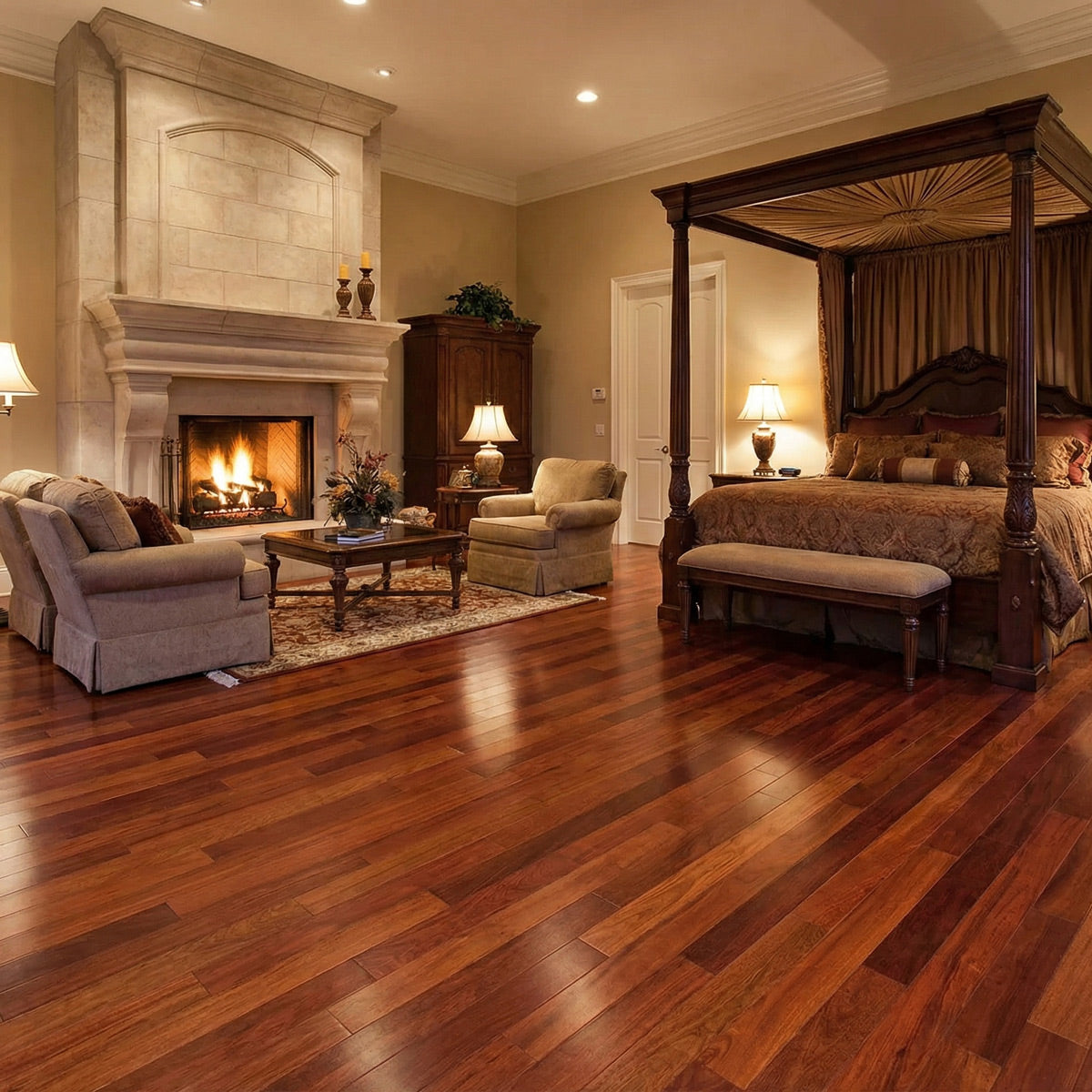 Brazilian Cherry (Jatoba) Engineered Flooring 9/16″ x 3.25″ Prefinished Satin, $5.35/sqft