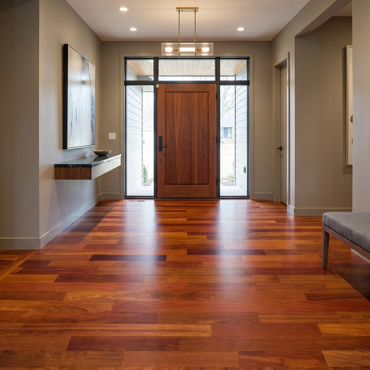 Brazilian Cherry (Jatoba) Solid Flooring 0.75″ x 5.5″ Prefinished Satin, $11.13/sqft