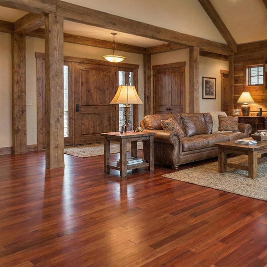 Brazilian Cherry (Jatoba) Tinted Engineered Flooring 0.375″ x 3.25″ Prefinished Satin, $5.74/sqft