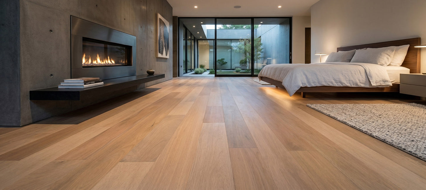 Brazilian Oak (Tauari) Mist Engineered Flooring 0.5625″ x 7″ Prefinished, Matte, $5.97/sqft