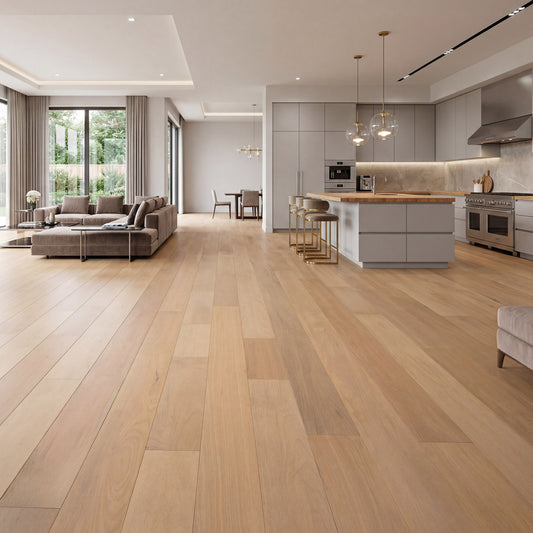Brazilian Oak (Tauari) Mist Engineered Flooring 0.5625″ x 7″ Prefinished, Matte, $5.97/sqft