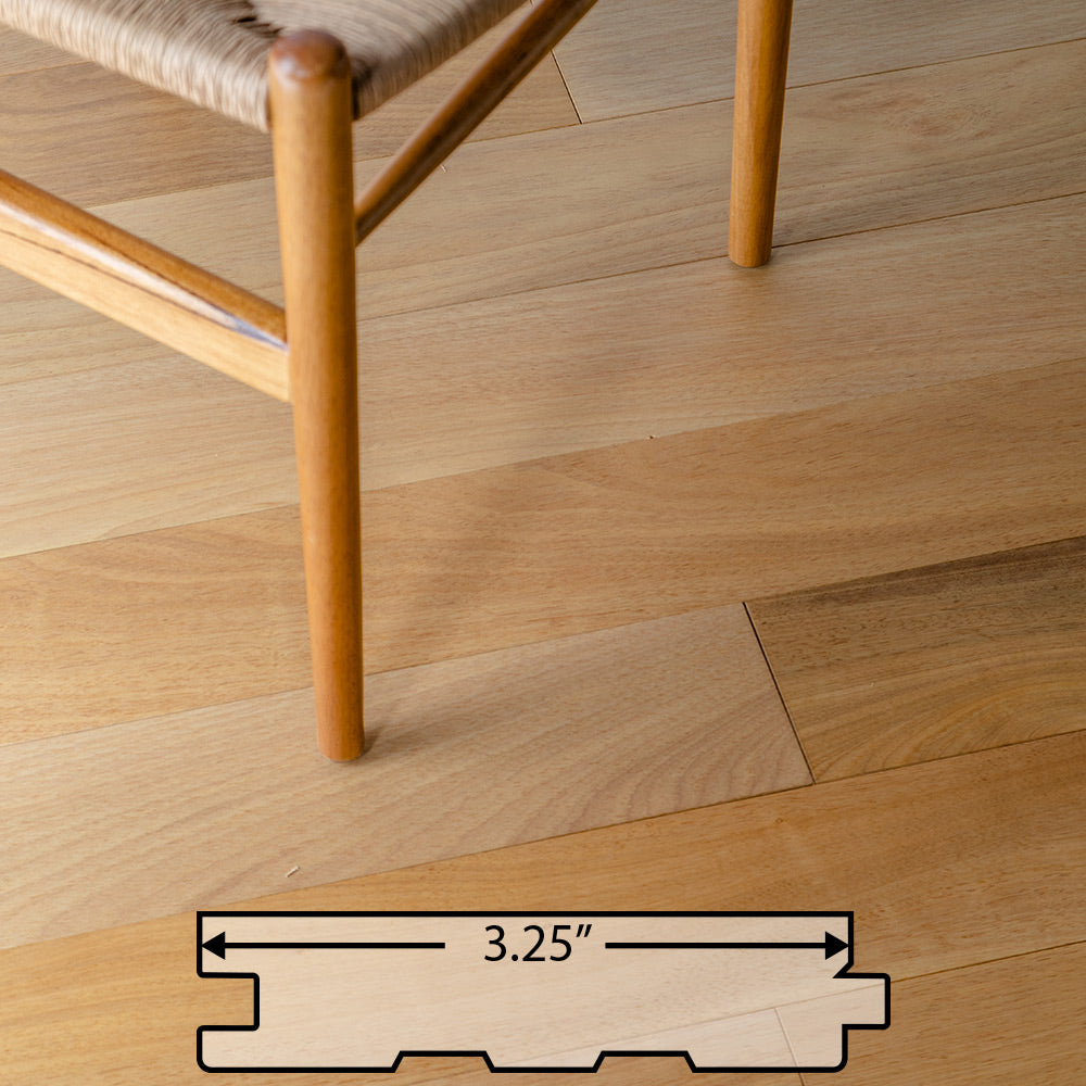 Brazilian Oak (Tauari) Solid Flooring 3.25″ Prefinished Satin, $5.60/sqft