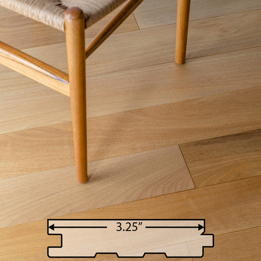 Brazilian Oak (Tauari) Solid Flooring 3.25″ Prefinished Satin, $5.60/sqft