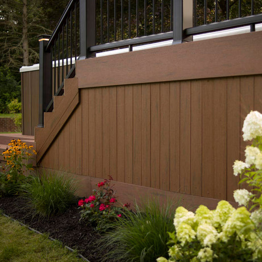 TimberTech® Composite Riser/Fascia, Terrain Collection® Brown Oak