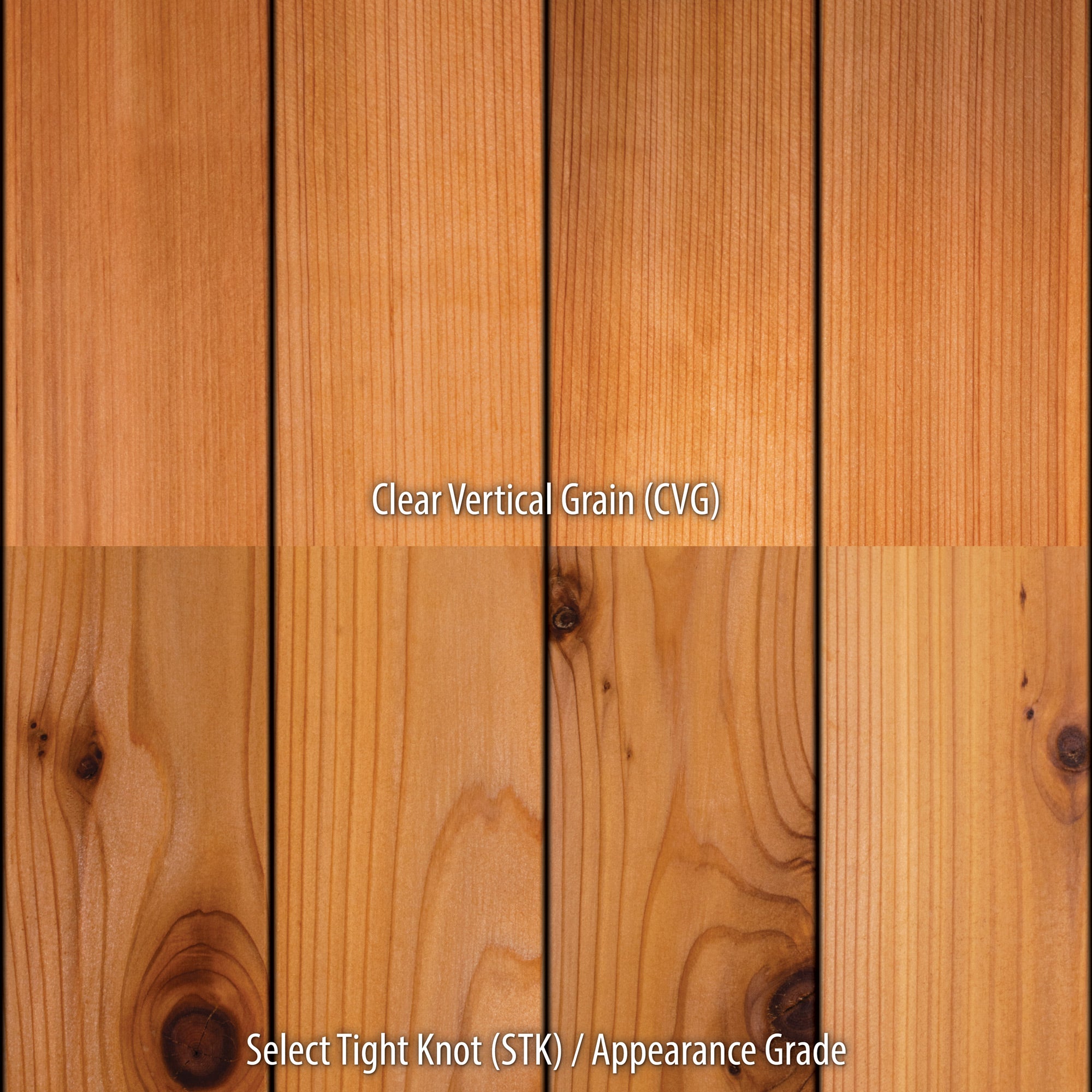 2x4 Western Red Cedar - Clear Vertical Grain (CVG) - S4S/KD - Advantage ...