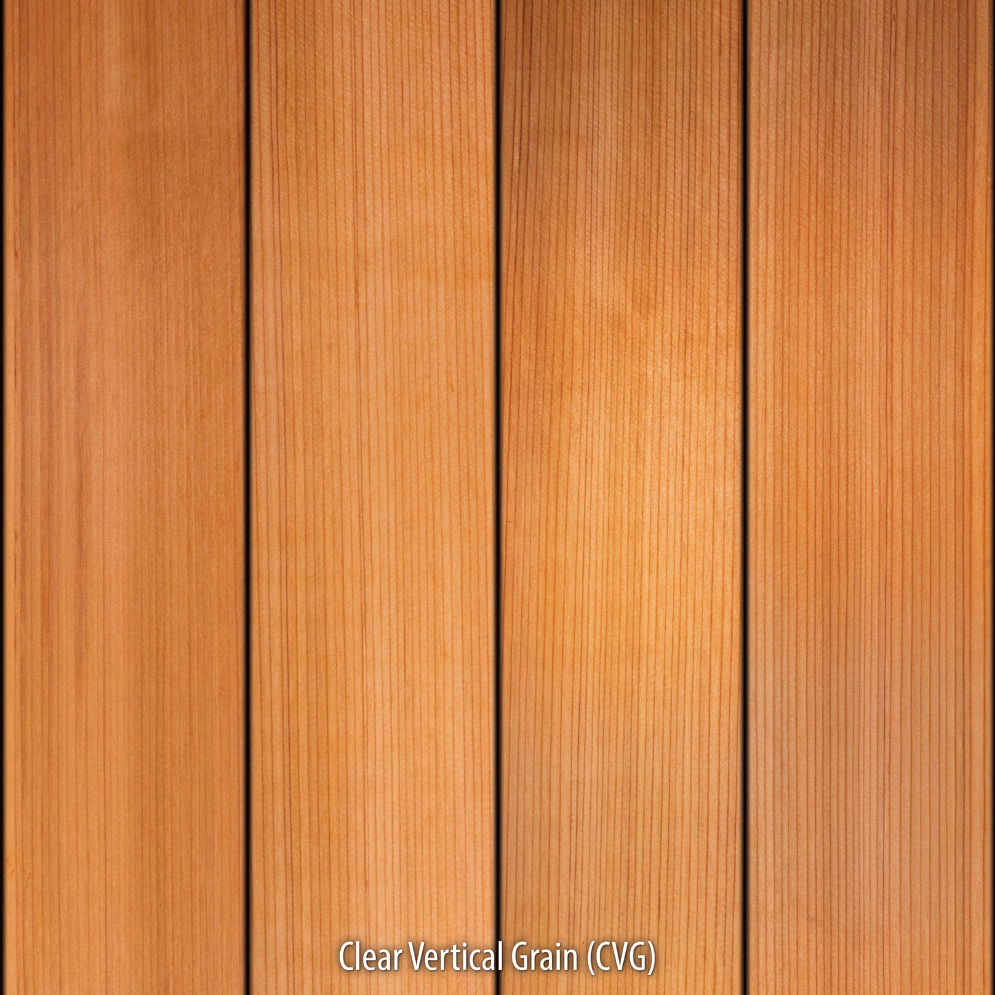 5/4x6 Western Red Cedar One-Sided Pre-Grooved - Clear Vertical Grain (CVG) - S4S/KD