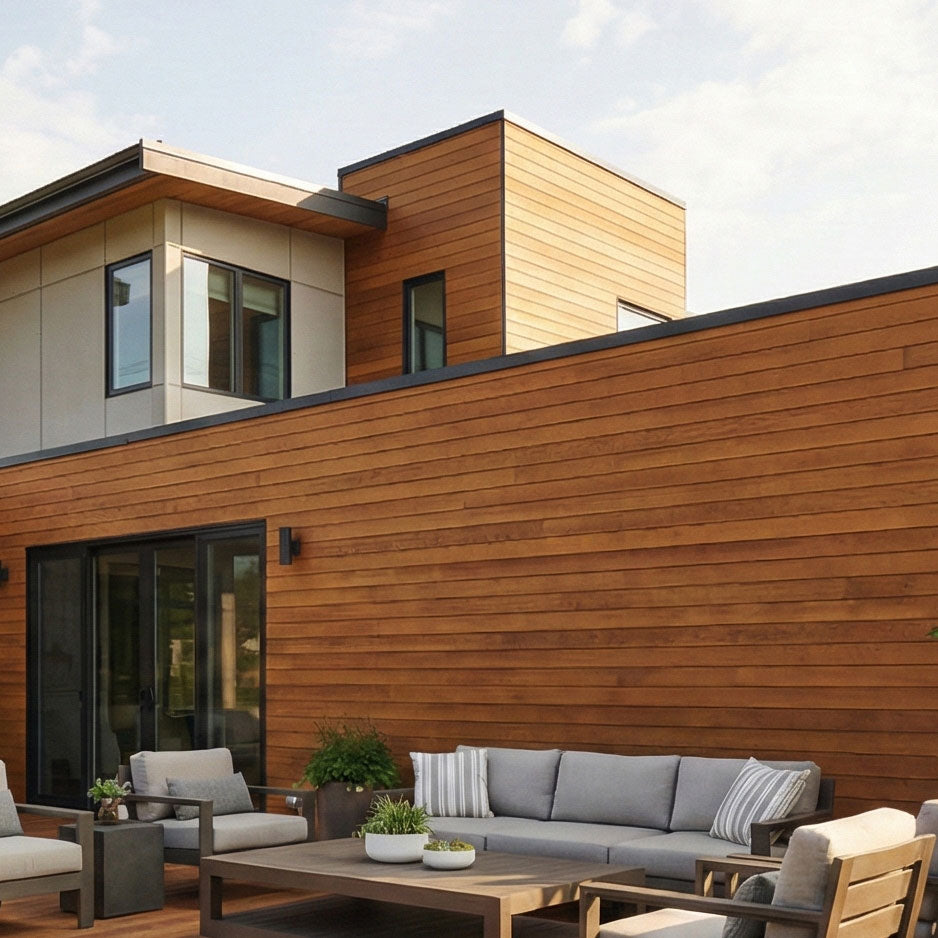 1x6 Western Red Cedar Pre-Grooved - Select Knotty (STK) Appearance