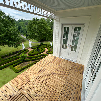 FSC Teak - Plantation Advantage Deck Tiles® 24 x 24 - Smooth