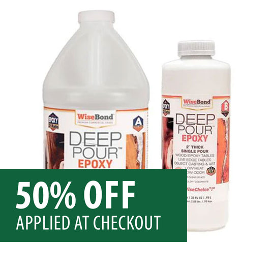 WiseBond™ Deep Pour Epoxy; 0.75 Gal Kit 2:1 Ratio  A-Resin : B-Hardener