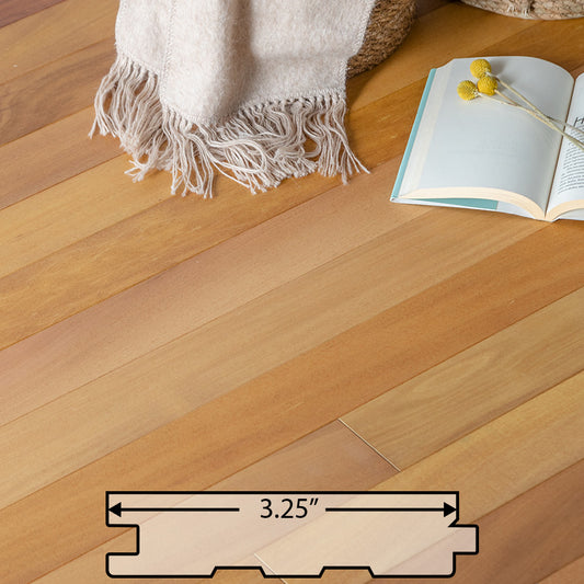 Garapa Solid Flooring 3.25″ Prefinished Satin, $5.77/sqft