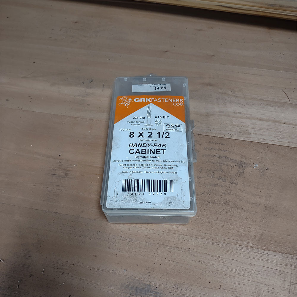GRK Cabinet 8 x 2-1/2"..Handy Pak - 100pc - Advantage Lumber