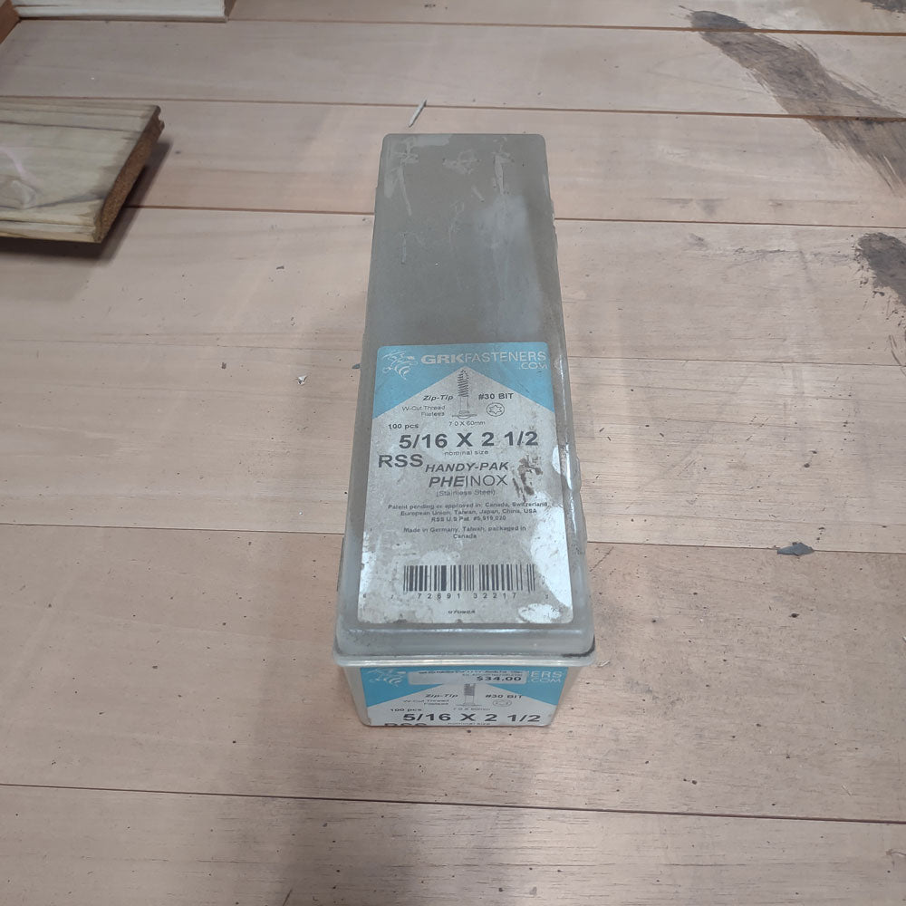GRK RSS PHEINOX 5/16" x 2-1/2"..Handy Pak - 100pc - Advantage Lumber