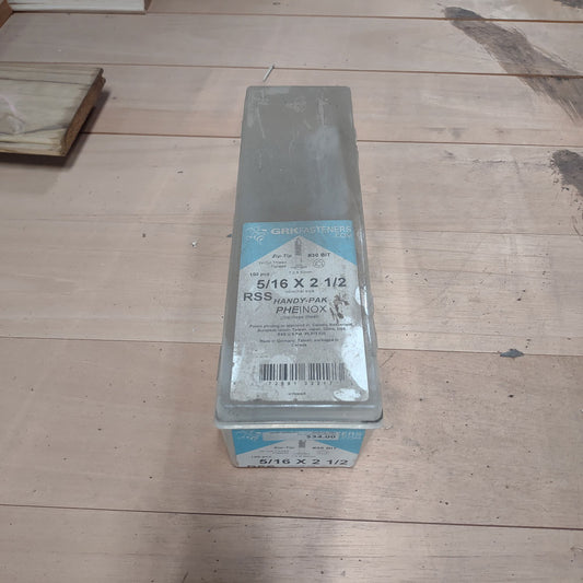 GRK RSS PHEINOX 5/16" x 2-1/2"..Handy Pak - 100pc - Advantage Lumber
