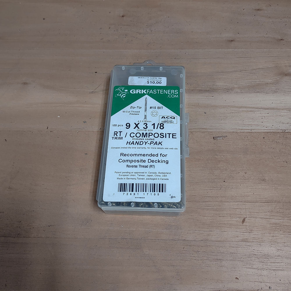 GRK RT 9 x 3-1/8"..Handy Pak - 100pc - Advantage Lumber