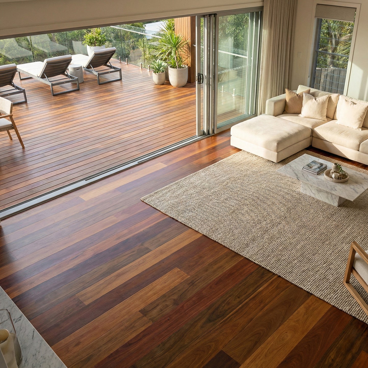 Ipe (Brazilian Walnut) Solid Flooring 5″ Prefinished Satin, $8.97/sqft