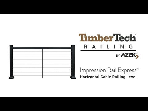 TimberTech® Impression Rail Express® Level Horizontal Cable Railing Section Kit