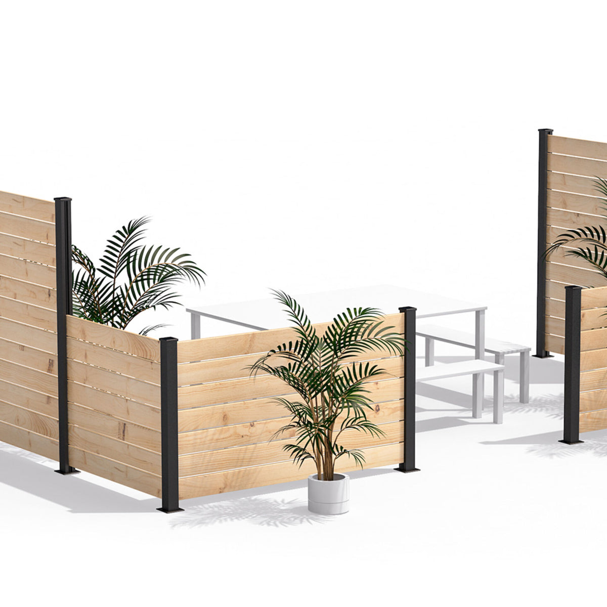 Hoft System Fencing HOFT Fencing End Post for Privacy Screens and Fences - Advantage Lumber