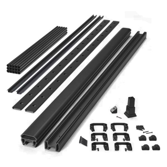 Trex Transcend® Rail & Charcoal Black Round Aluminum Baluster Kit (Stair) - Advantage Lumber