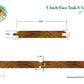 1x6 Plantation Teak End-Matched 60° V-Joint Prefinished, Character Grade Free Sample
