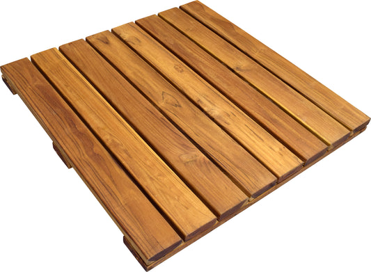 FSC Teak - Plantation Advantage Deck Tiles® 24 x 24 - Smooth