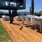 1 x 4 Teak - Plantation Wood One Sided Pre-Grooved Decking (Select Grade)