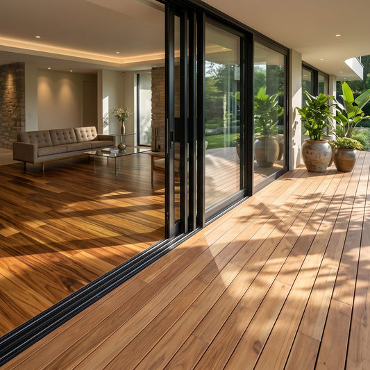 1 x 4 Teak - Plantation Wood One Sided Pre-Grooved Decking (Select Grade) - Advantage Lumber