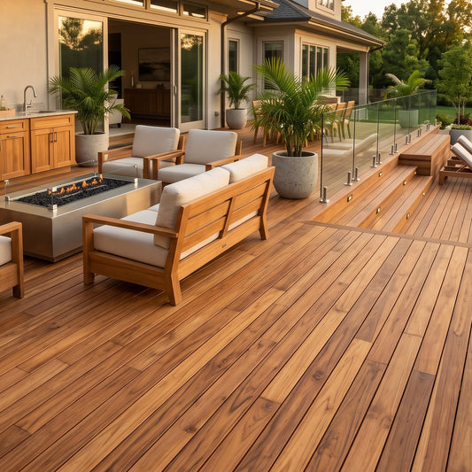 1 x 6 Teak - Plantation Wood Decking (Premium Grade) - Advantage Lumber