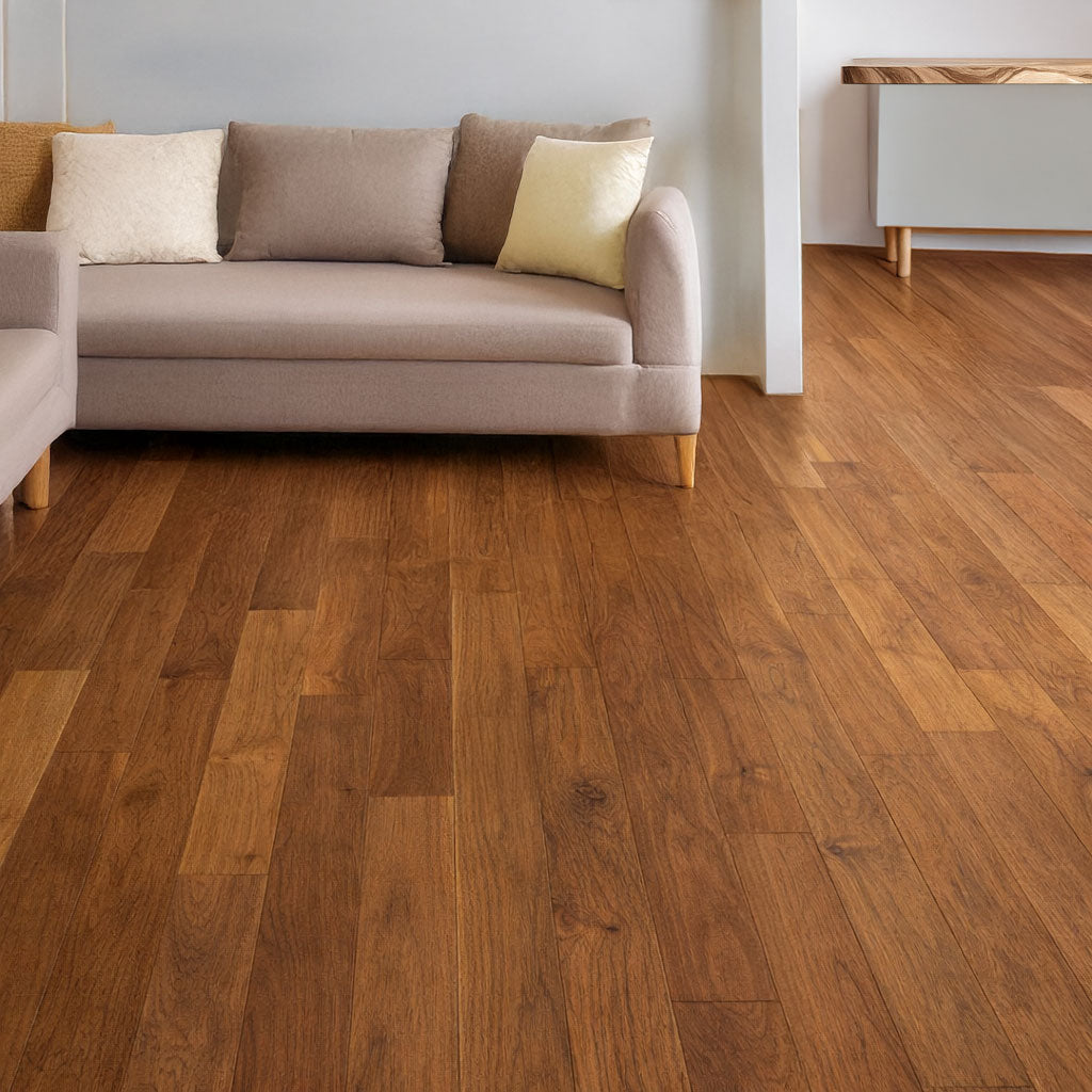 Teak Solid Flooring 5″ Prefinished Satin, $6.97/sqft