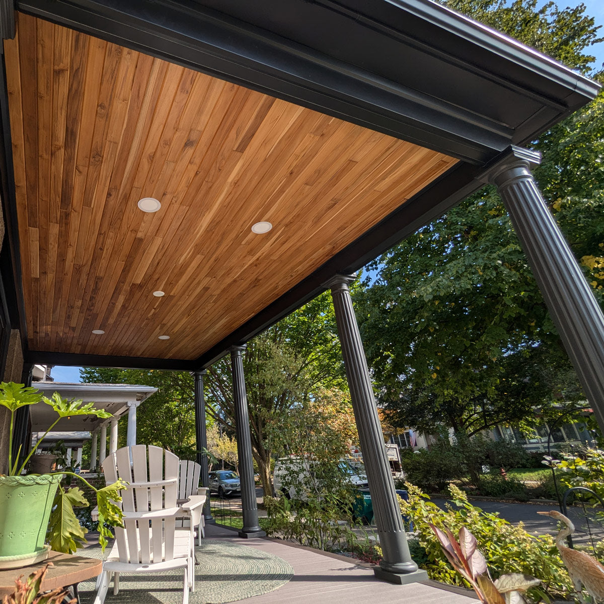 1 x 6 Teak - Plantation Wood 60° V-Joint (Premium Grade)