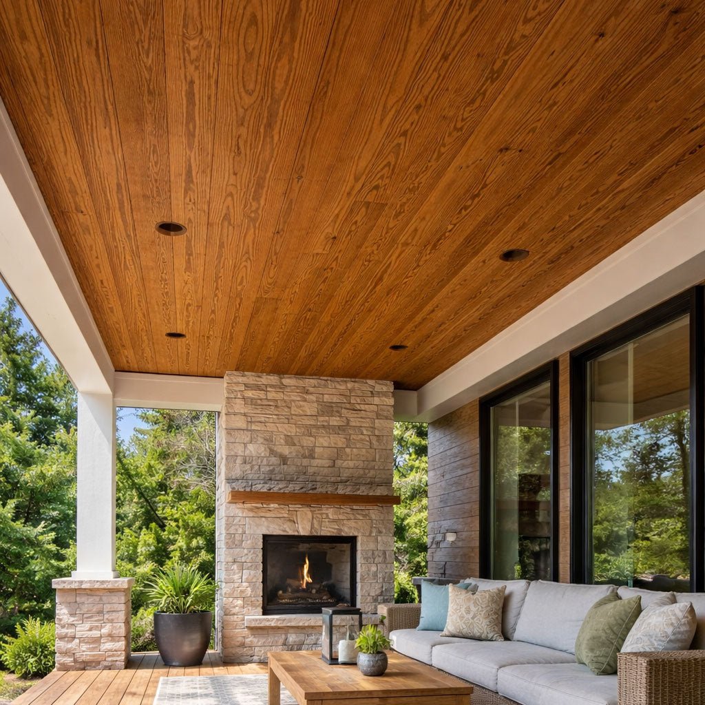 Advantage Thermally Modified Pine, 5/4x6 60° V-Joint - Advantage Lumber