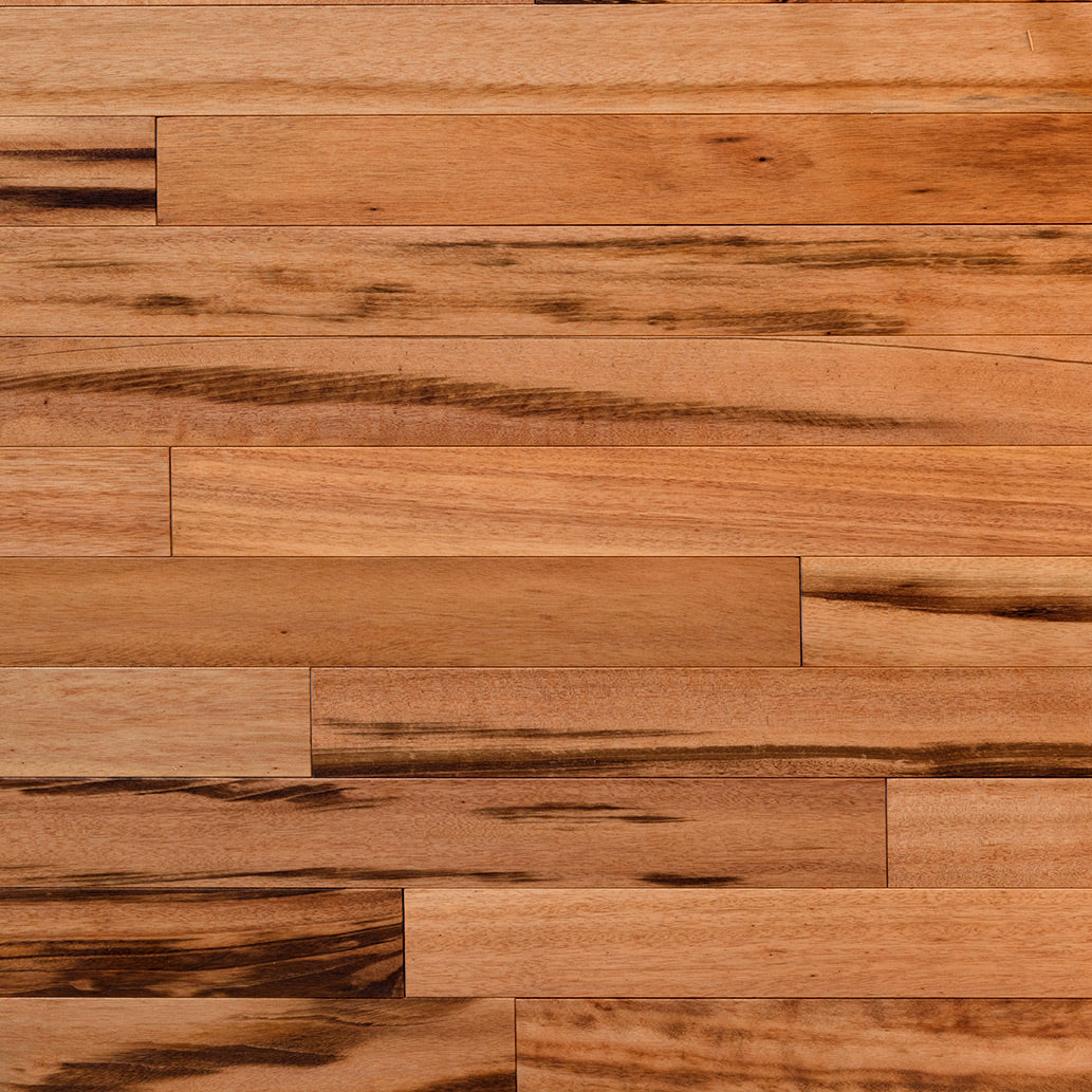 Tigerwood Solid Flooring 5″ Prefinished Satin, $6.67/sqft