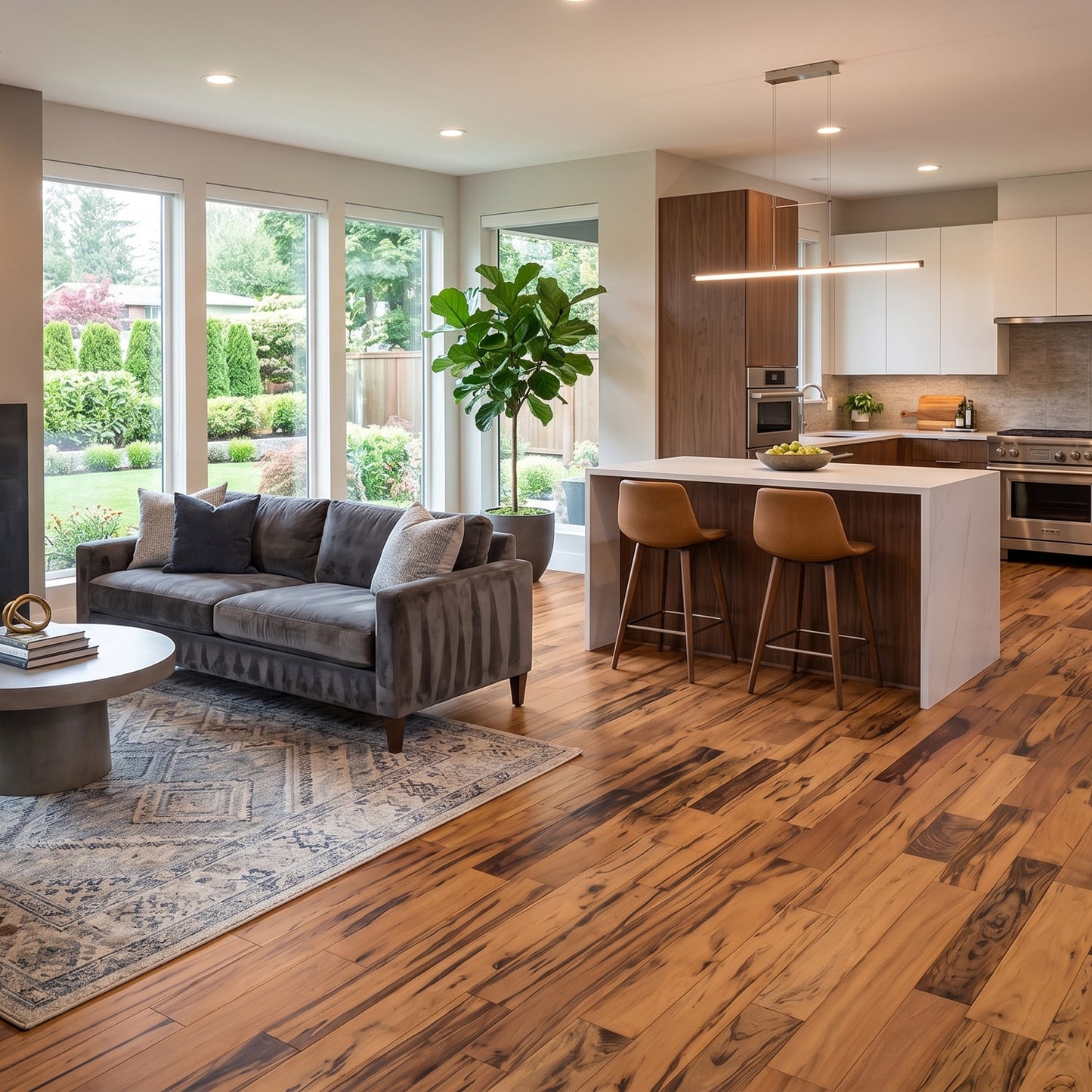 Tigerwood (Goncalo Alves, Muiracatiara, Brazilian Koa) Solid Flooring 0.75″ x 3.25″ Unfinished, $6.24/sqft