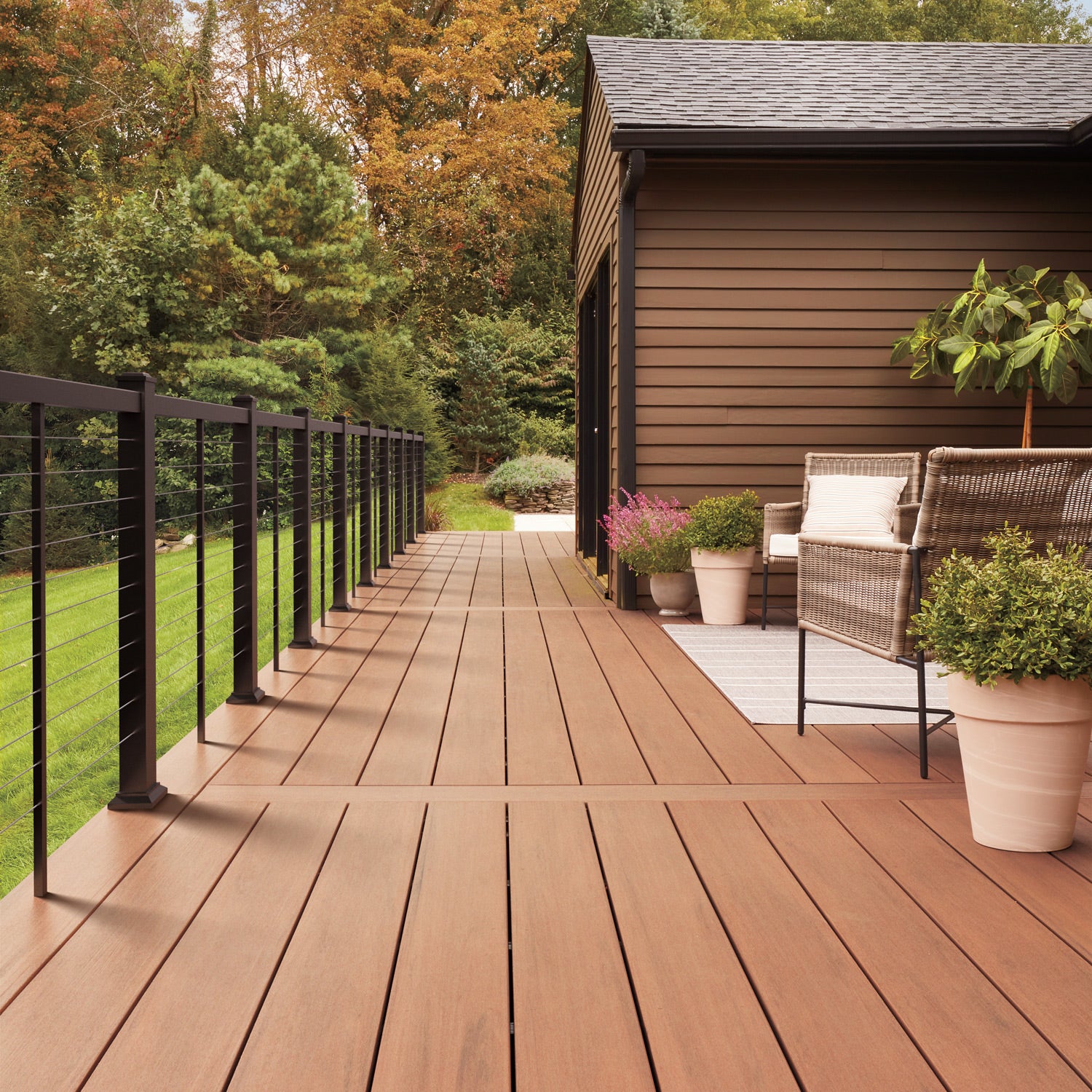 TimberTech® Impression Rail Express® Level Horizontal Cable Railing Se ...